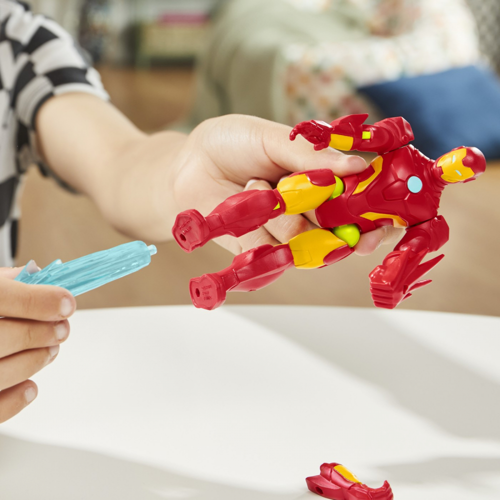 MARVEL AVENGERS MIX MASHERS FIGURINA IRON MAN 12CM [4]