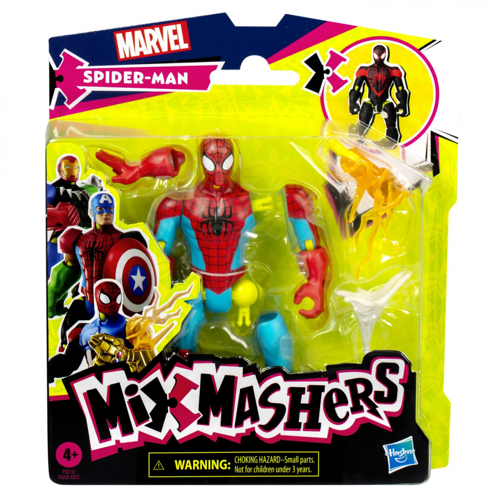 MARVEL AVENGERS MIX MASHERS FIGURINA SPIDER-MAN 12CM
