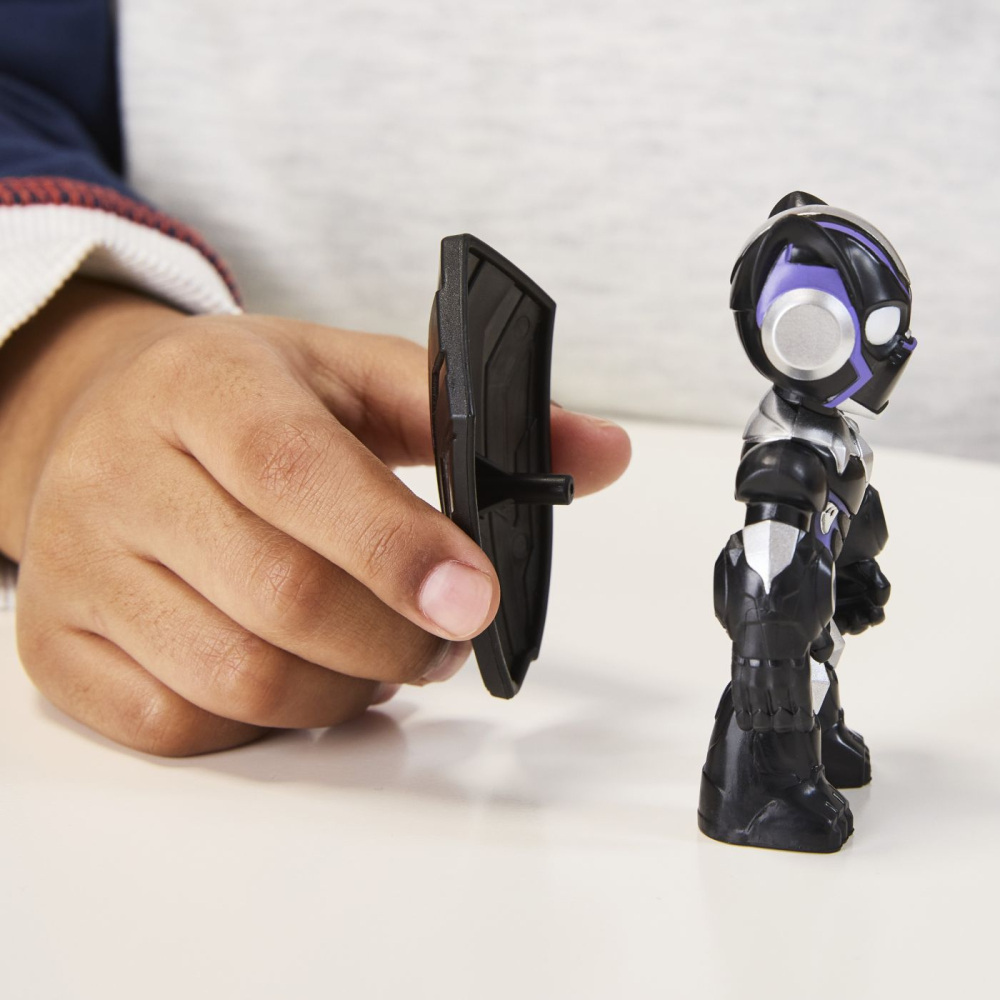 MARVEL IRON MAN SI PRIETENII SAI UIMITORI FIGURINA BLACK PANTHER 7.6CM [4]
