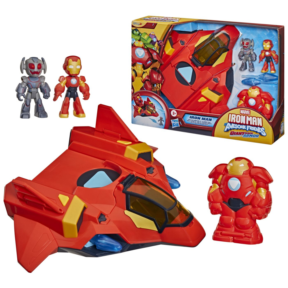 MARVEL IRON MAN SI PRIETENII SAI UIMITORI SET ARMURA GIGANTICA IRON JET [9]