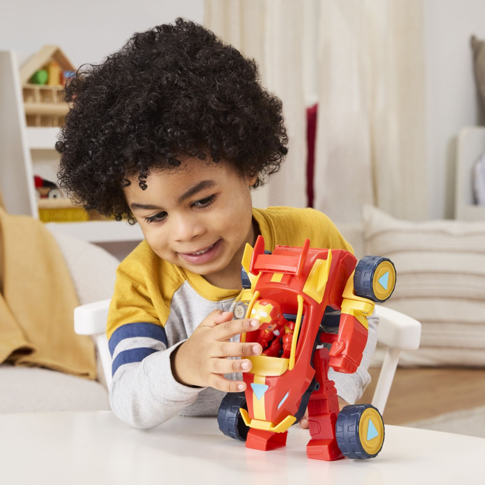 MARVEL IRON MAN SI PRIETENII SAI UIMITORI SET VEHICUL 2 IN 1 SI FIGURINA IRON MAN [5]