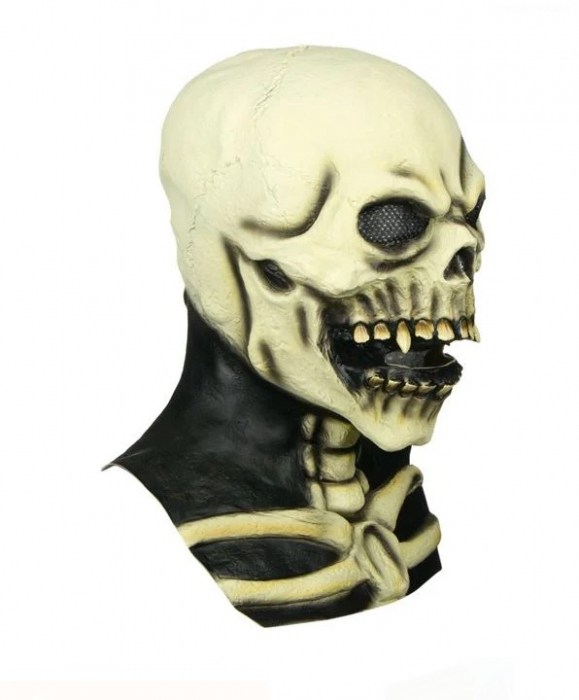 Masca Craniu cu guler din latex [2]