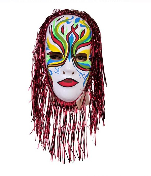 Masca Halloween pictata cu franjuri [3]