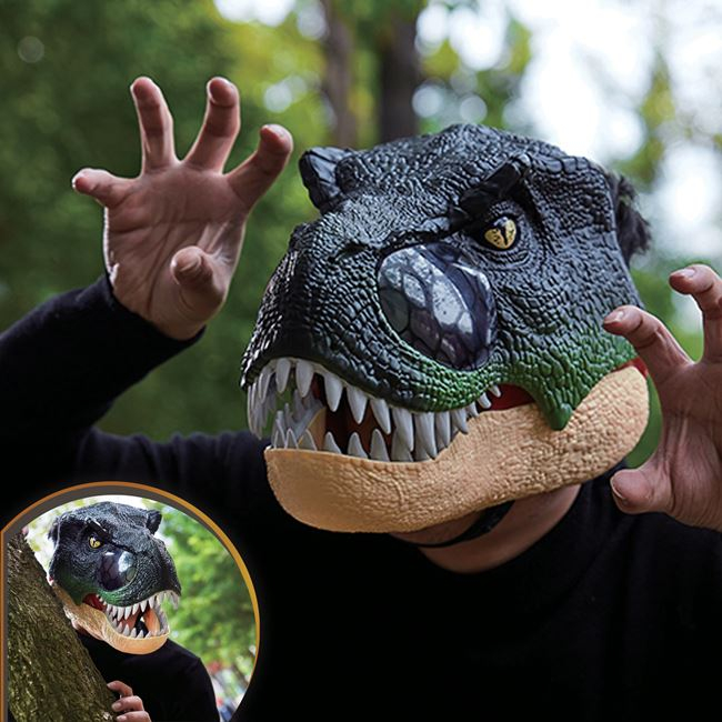 Masca pentru copii cu sunet si lumini Dinozaur T-REX,+6 ani [2]