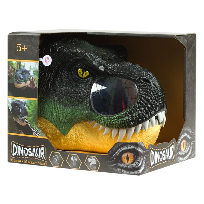 Masca pentru copii cu sunet si lumini Dinozaur T-REX,+6 ani [4]