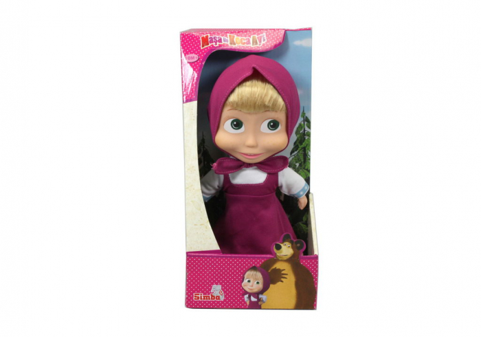 Masha cu Corp Moale și Păr, 23cm | Jucărie de Plus pentru Copii [2]