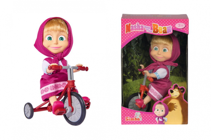 Masha cu Corp Moale și Păr, 23cm  [1]