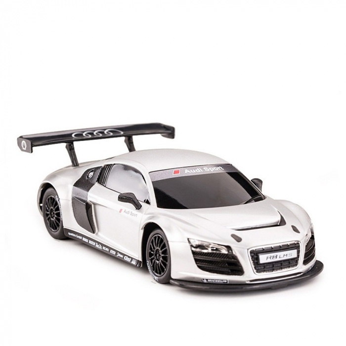 Mașină cu Telecomandă Audi R8 Albă, Scara 1:24  [6]