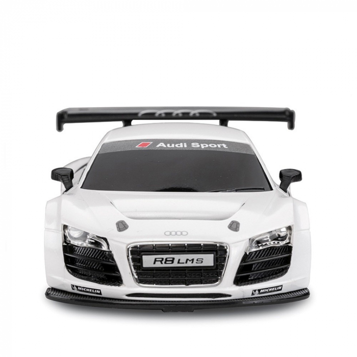 Mașină cu Telecomandă Audi R8 Albă, Scara 1:24  [5]