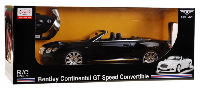 Masina cu telecomanda bentley continetal gt negru cu scara 1 la 12 [2]