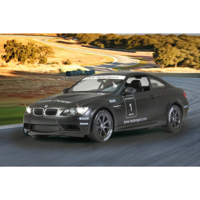 Masina cu telecomanda bmw m3 negru cu scara 1 la 14 [4]