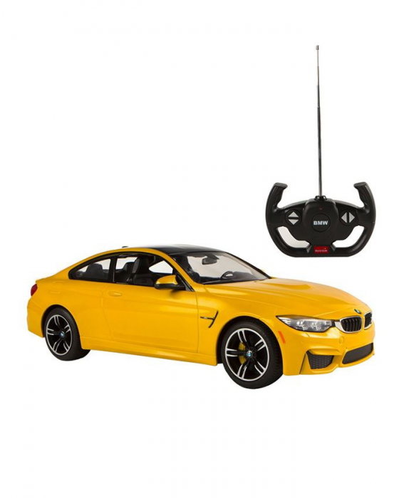 Masina cu telecomanda bmw m4 galben cu scara 1 la 14 [6]