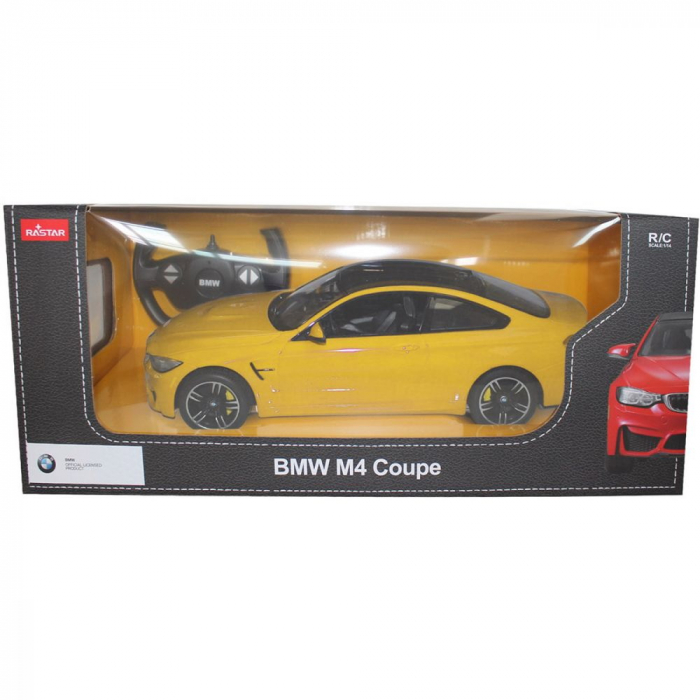 Masina cu telecomanda bmw m4 galben cu scara 1 la 14 [2]