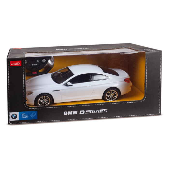 MASINA CU TELECOMANDA BMW SERIA 6 ALB CU SCARA 1 LA 14 [2]