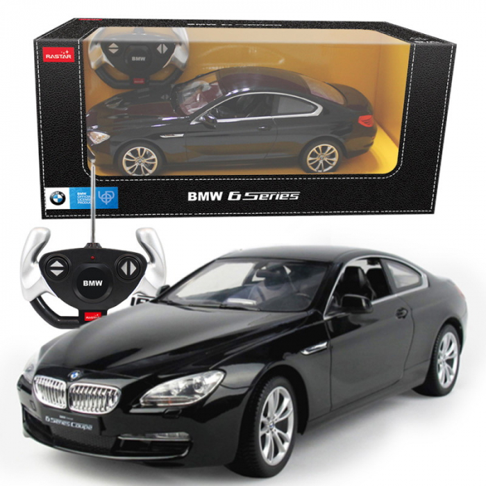 MASINA CU TELECOMANDA BMW SERIA 6 NEGRU CU SCARA 1 LA 14 [2]