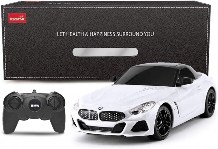 Mașină cu Telecomandă BMW Z4 Albă, Scara 1:24  [1]