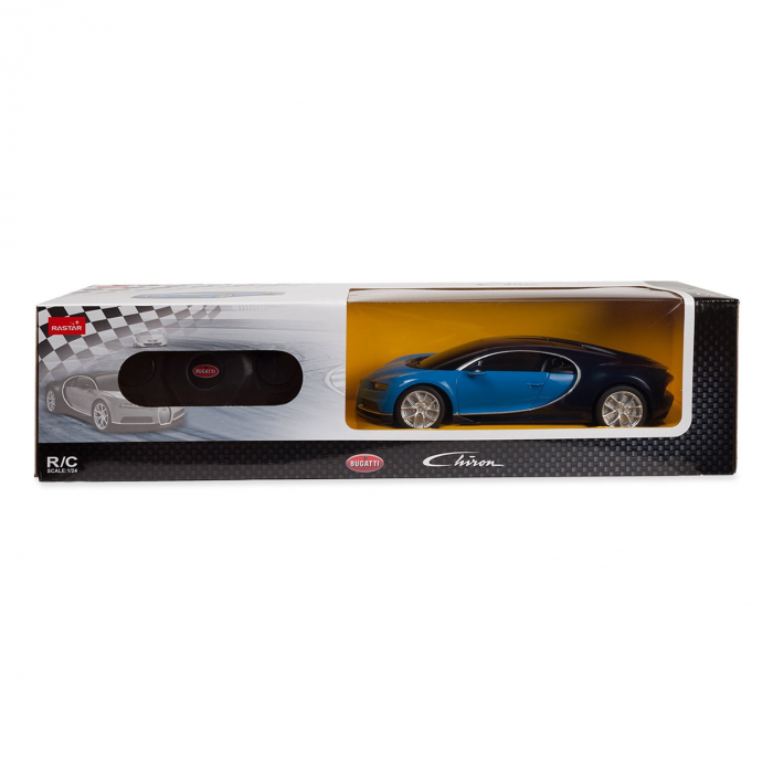 Mașină cu Telecomandă Bugatti Chiron Albastru, Scara 1:24  [2]