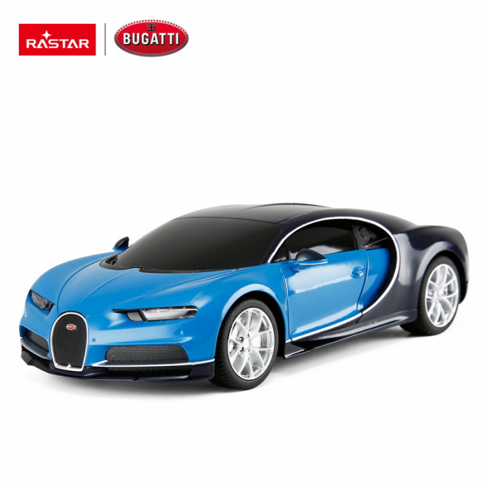 Mașină cu Telecomandă Bugatti Chiron Albastru, Scara 1:24  [4]