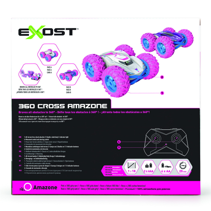 Masina cu telecomanda exost rc scara 1:18 360 cross amazone [8]