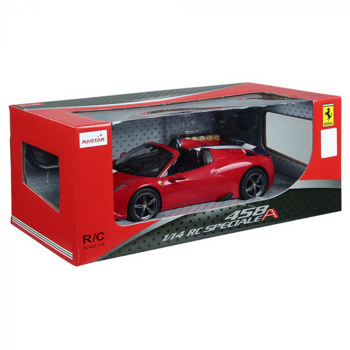 MASINA CU TELECOMANDA FERRARI 458 ROSIE SCARA 1 LA 14 [2]