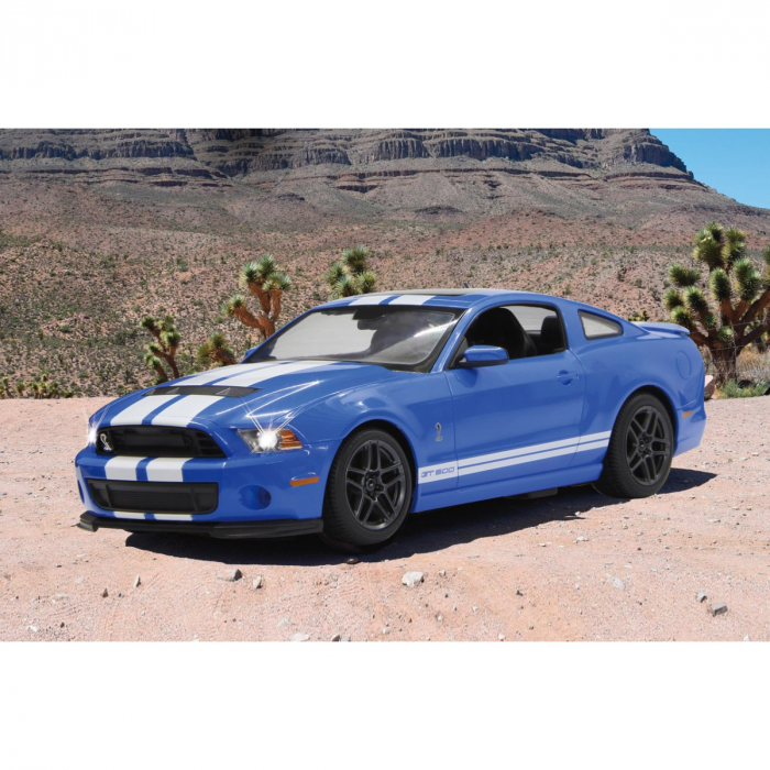 Masina cu telecomanda ford shelby gt500 albastru cu scara 1 la 14 [8]