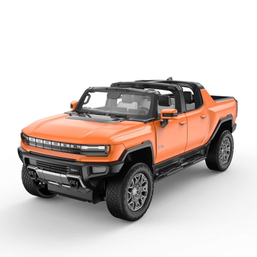 MASINA CU TELECOMANDA GMC HUMMER EV PORTOCALIU SCARA 1 LA 16 [2]