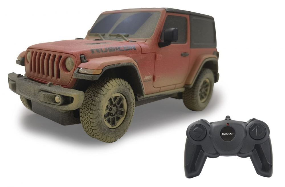 MASINA CU TELECOMANDA JEEP WRANGLER MUDDY ROSU CU SCARA 1 LA 24 [2]