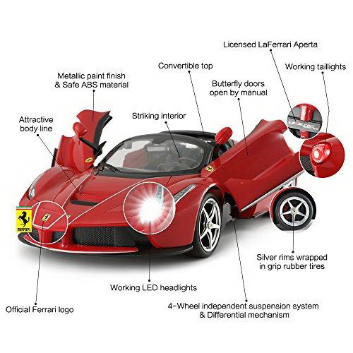 Masina cu telecomanda laferrari aperta scara 1 la 14 [7]