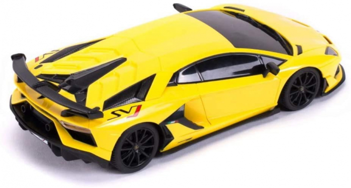 Mașină cu Telecomandă Lamborghini Aventador SVJ Galben, Scara 1:24 [4]