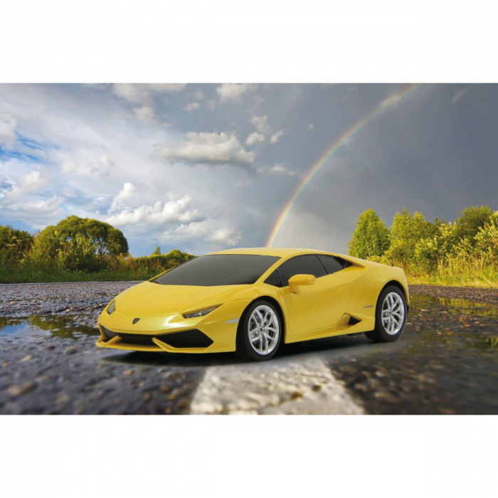 Mașină cu Telecomandă Lamborghini Huracan LP610-4 Galben, Scara 1:24 [6]