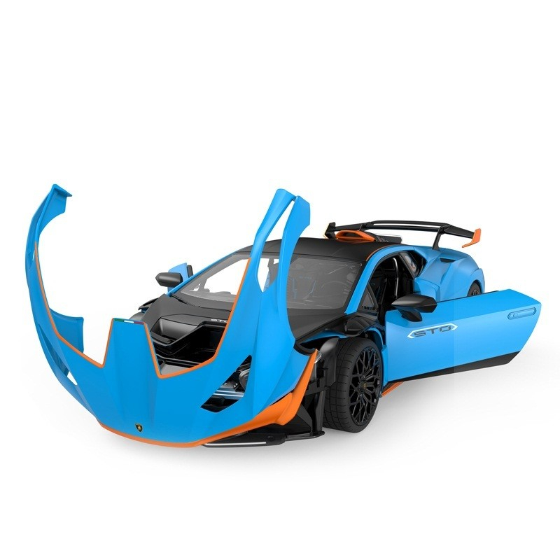 MASINA CU TELECOMANDA LAMBORGHINI HURACAN STO ALBASTRU SCARA 1 LA 14 [4]