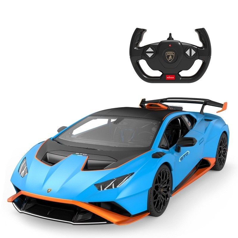 MASINA CU TELECOMANDA LAMBORGHINI HURACAN STO ALBASTRU SCARA 1 LA 14 [2]