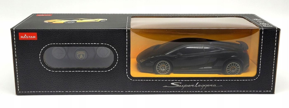 MASINA CU TELECOMANDA LAMBORGHINI SUPERLEGGERA NEGRU CU SCARA 1 LA 24