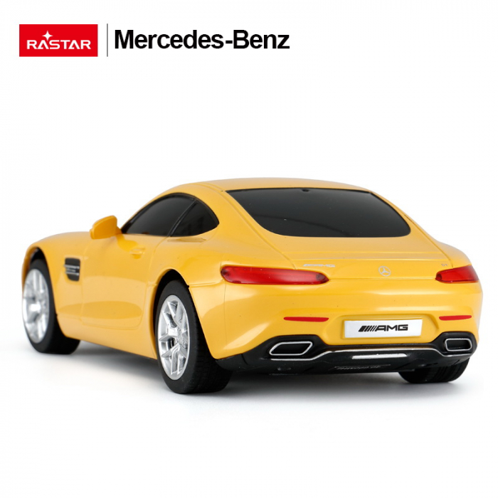 Masina cu telecomanda mercedes amg gt galben cu scara 1 la 24 [7]