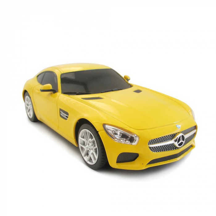 Masina cu telecomanda mercedes amg gt galben cu scara 1 la 24 [5]
