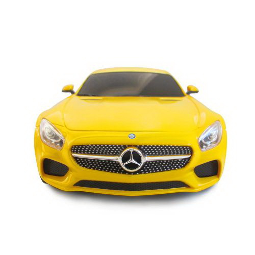 Masina cu telecomanda mercedes amg gt galben cu scara 1 la 24 [3]