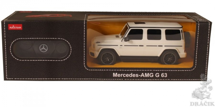 Mașină cu Telecomandă Mercedes-Benz G63 Alb, Scara 1:24 [2]