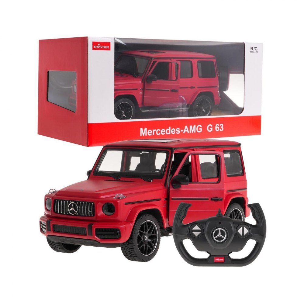 MASINA CU TELECOMANDA MERCEDES-BENZ G63 ROSU SCARA 1 LA 14 [4]