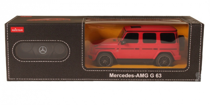 Mașină cu Telecomandă Mercedes-Benz G63 Roșu, Scara 1:24 [2]