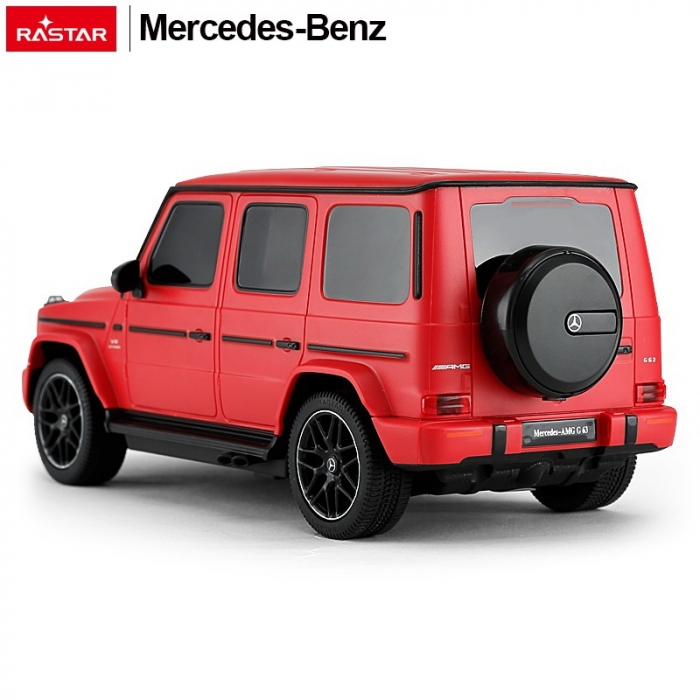 Mașină cu Telecomandă Mercedes-Benz G63 Roșu, Scara 1:24 [8]