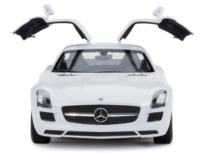 Masina cu telecomanda mercedes-benz sls alb scara 1 la 14 [8]