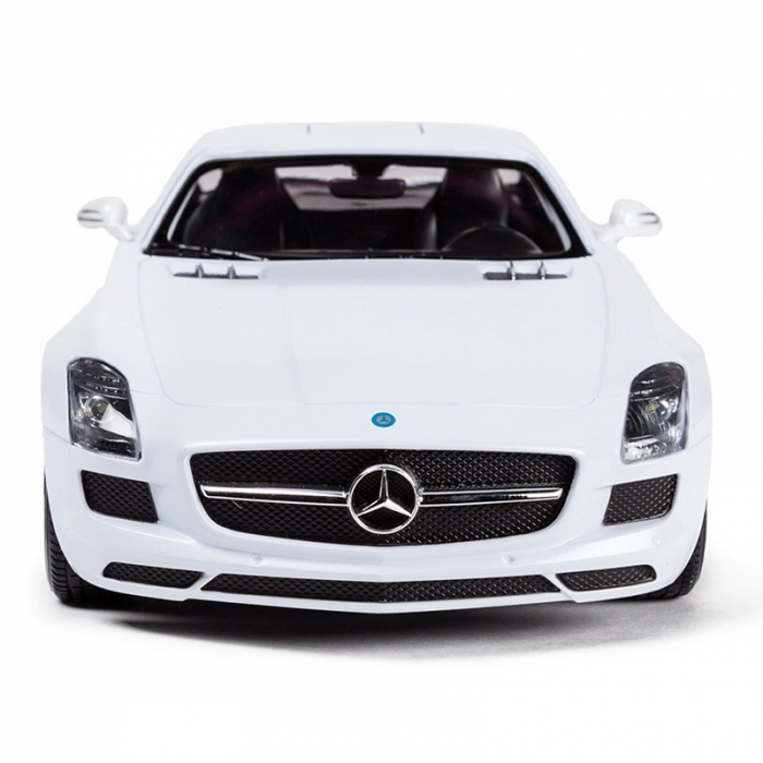 Masina cu telecomanda mercedes-benz sls alb scara 1 la 14 [5]