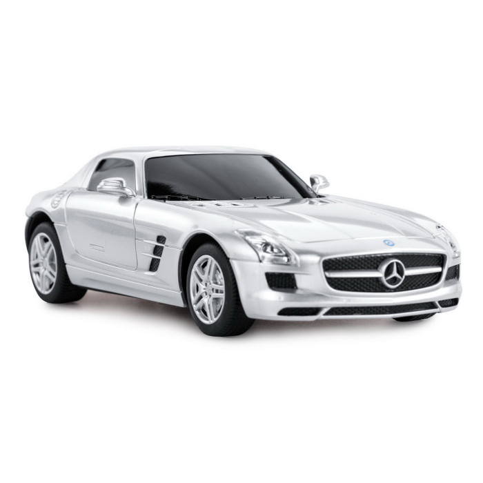 Mașină cu Telecomandă Mercedes-Benz SLS AMG Argintie, Scara 1:24 [5]
