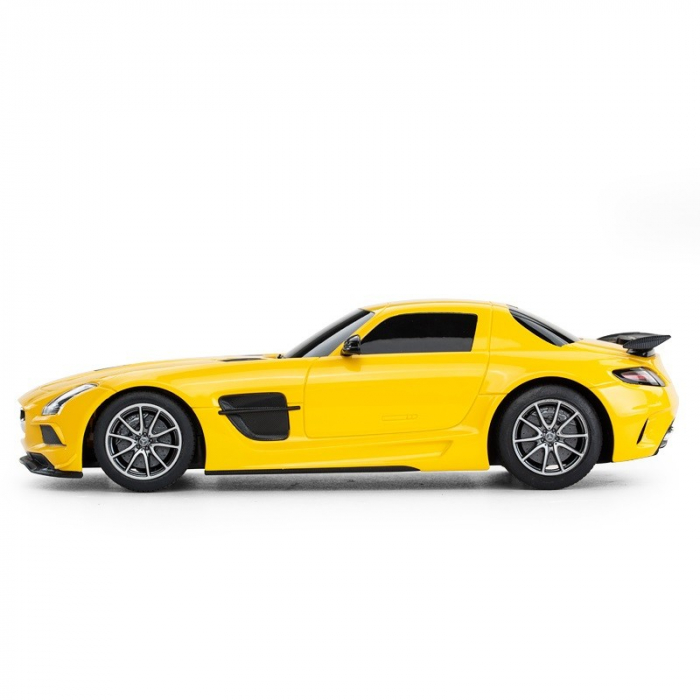 Mașină cu Telecomandă Mercedes-Benz SLS AMG Galbenă, Scara 1:18 [6]