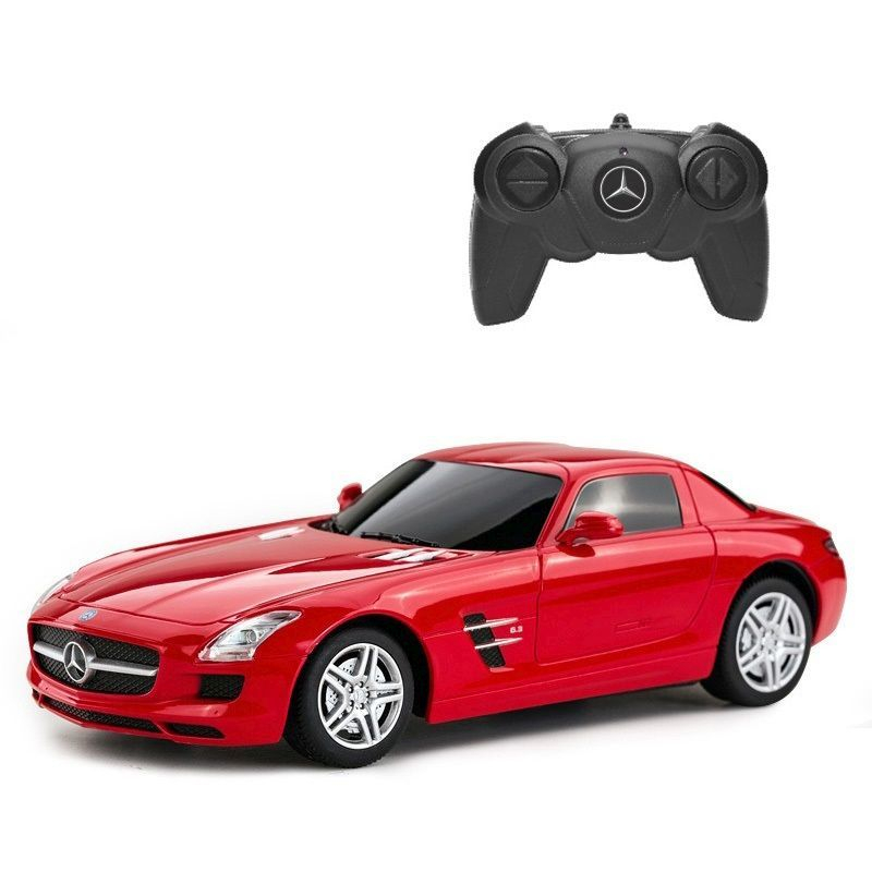 MASINA CU TELECOMANDA MERCEDES-BENZ SLS AMG ROSU SCARA 1 LA 24 [2]