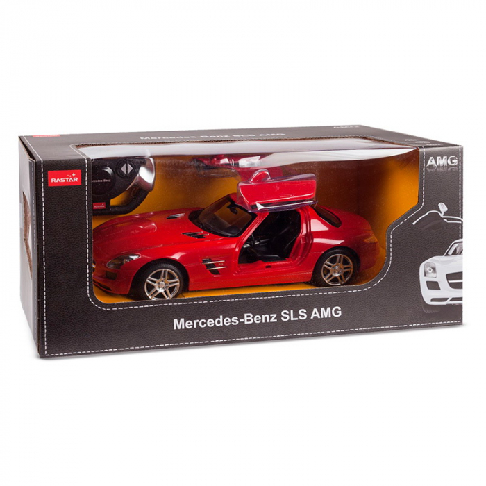 Masina cu telecomanda mercedes-benz sls rosu scara 1 la 14 [2]