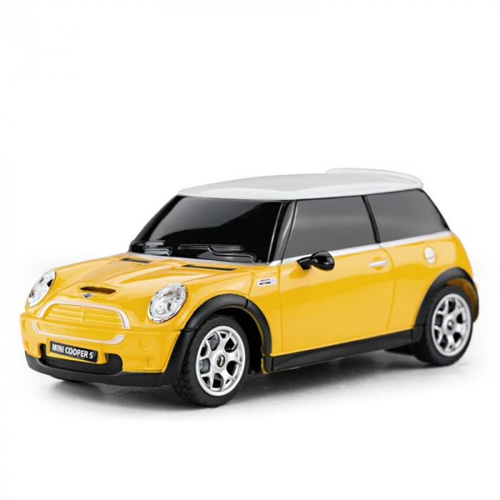 Mașină cu Telecomandă Mini Cooper Galbenă, Scara 1:24 [3]