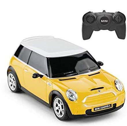 Mașină cu Telecomandă Mini Cooper Galbenă, Scara 1:24 [2]