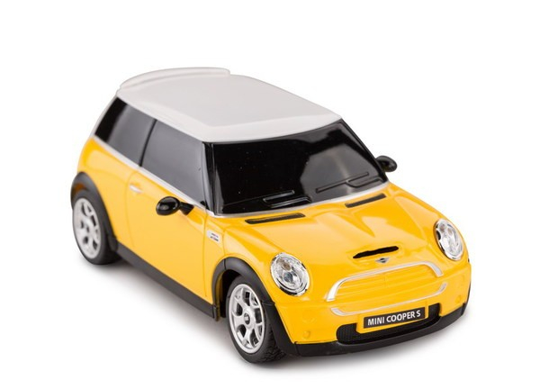 Mașină cu Telecomandă Mini Cooper Galbenă, Scara 1:24 [5]