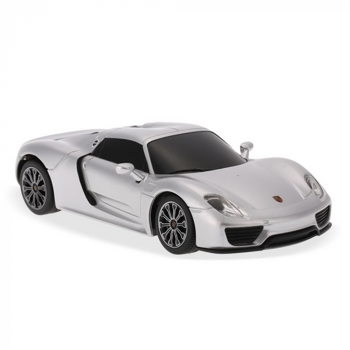 Mașină cu Telecomandă Porsche 918 Spyder Argintiu, Scara 1:24  [3]